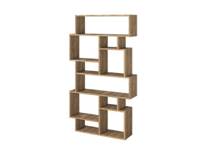 Bibliothèque en bois "Karmato" 96 x 25,5 x 168,5 cm - Hitit