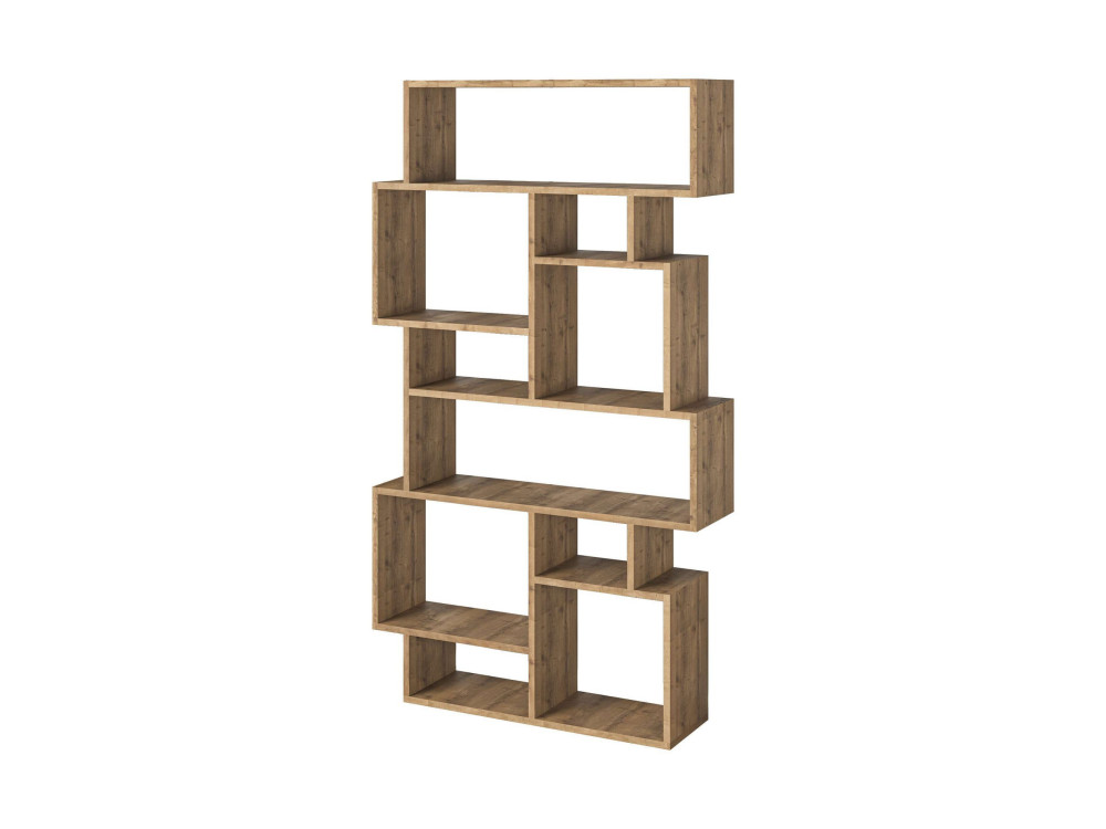 Bibliothèque en bois "Karmato" - 96 x 25 x 168 cm - Marron