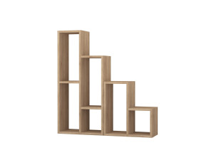 Bibliothèque en bois "Sule" - 42 x 20 x 89 cm - Chêne