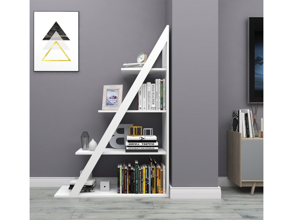 Bibliothèque en bois "Arven" - 100 x 29 x 150 cm - Blanc