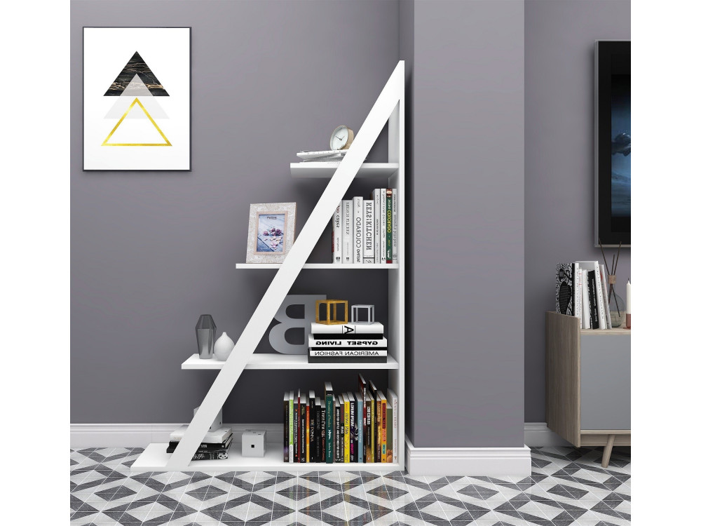 Bibliothèque en bois "Arven" - 100 x 29 x 150 cm - Blanc