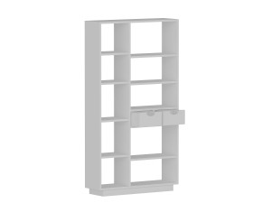 Bibliothèque en bois "Luma" - 80 x 25 x 188 cm - Blanc