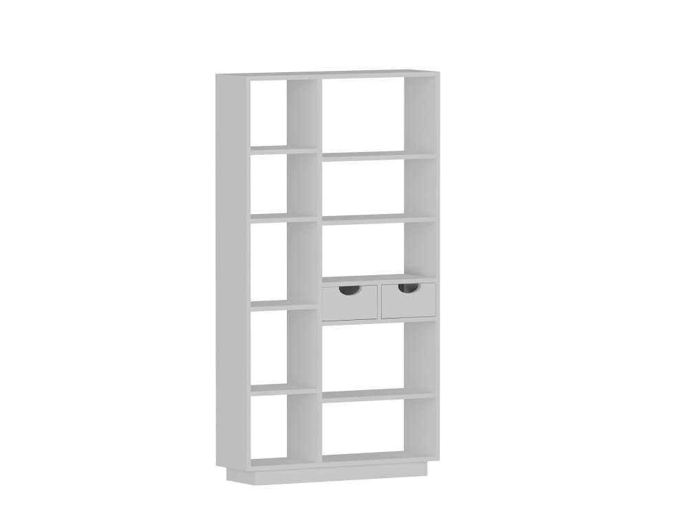 Bibliothèque en bois "Luma" - 80 x 25 x 188 cm - Blanc