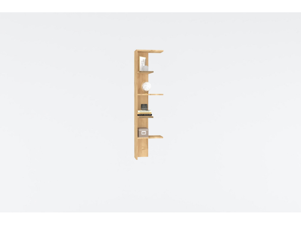 Bibliothèque en bois "Bled" - 40 x 21 x 160 cm - Beige