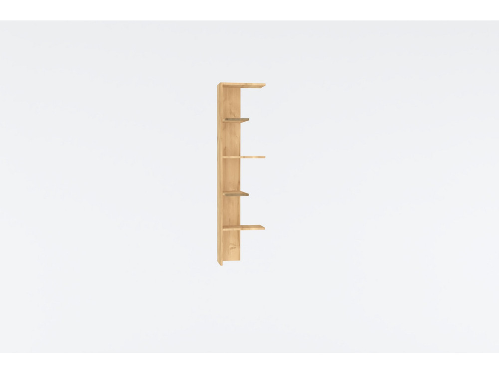 Bibliothèque en bois "Bled" - 40 x 21 x 160 cm - Beige