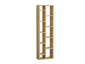 Bibliothèque en bois "Tomi" - 45 x 20 x 150 cm - Chêne Saphir