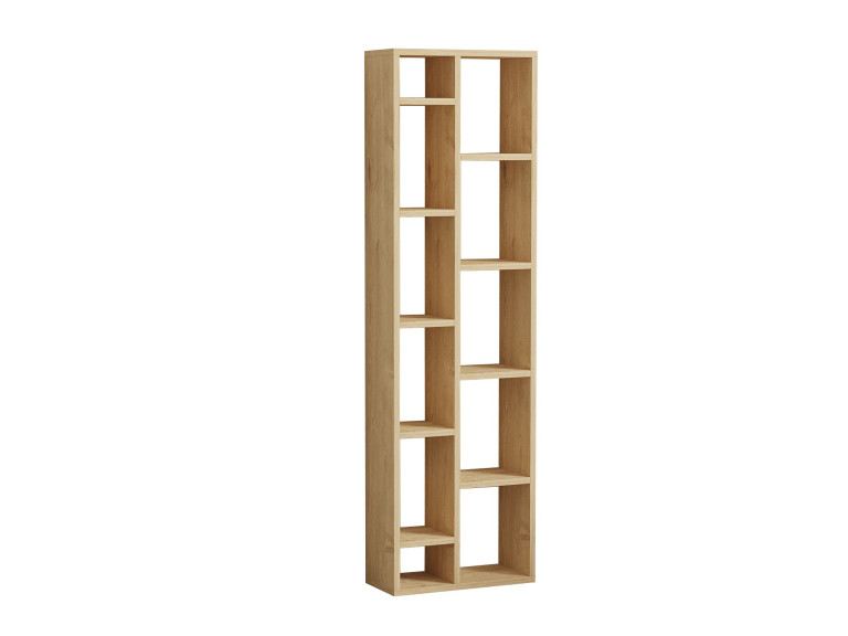 Bibliothèque en bois "Tomi" - 45 x 20 x 150 cm - Chêne Saphir
