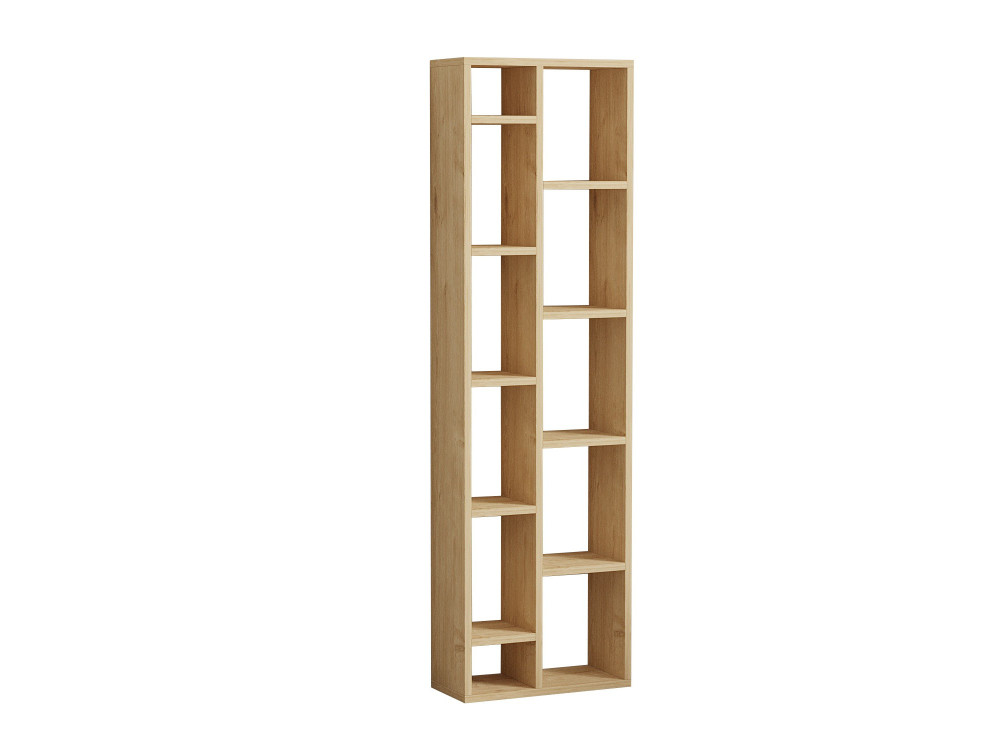 Bibliothèque en bois "Tomi" - 45 x 20 x 150 cm - Chêne Saphir
