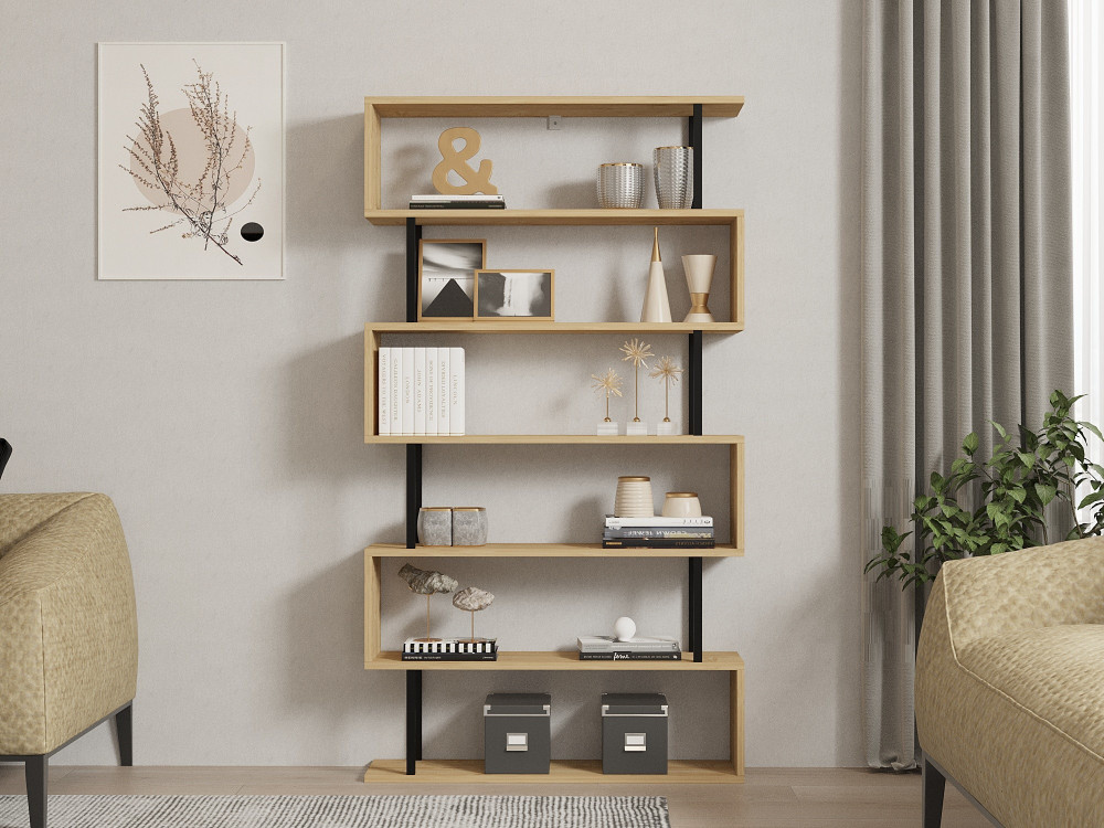 Bibliothèque en bois "Hector" - 90 x 22 x 162 cm - Saphir