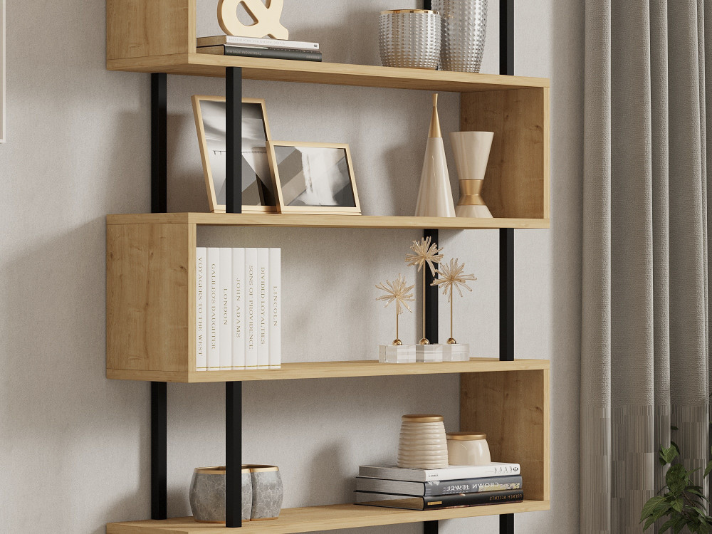 Bibliothèque en bois "Hector" - 90 x 22 x 162 cm - Saphir
