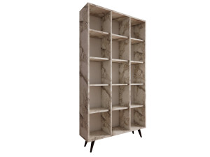 Bibliothèque en bois "Zipa" 100 x 25 x 184 cm - Chêne