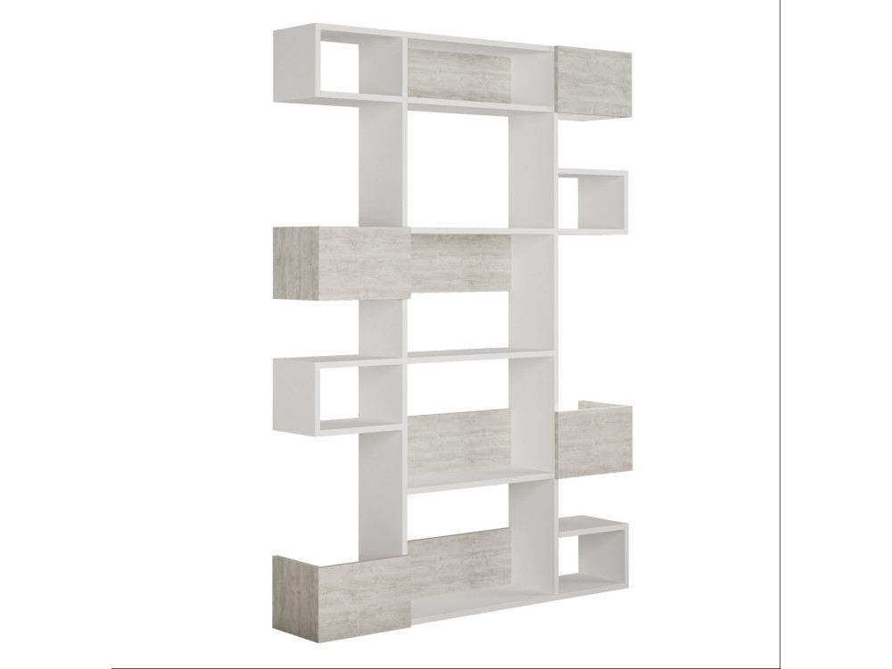 Bibliothèque en bois "Niho" 120 x 27 x 171 cm - Blanc
