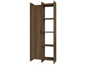 Bibliothèque en bois "Offer" 70 x 30 x 180 cm - Noyer antique