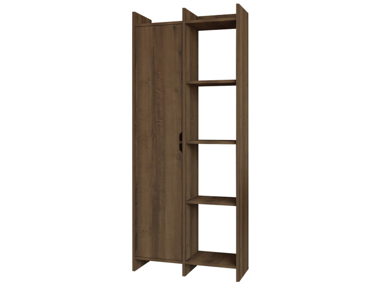 Bibliothèque en bois "Offer" 70 x 30 x 180 cm - Noyer antique