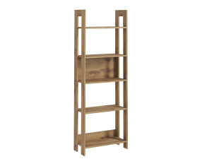 Bibliothèque en bois "Country" - 64 x 30 x 180 cm - Marron