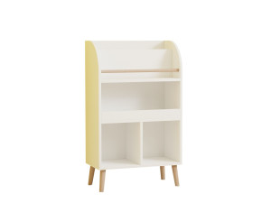 Bibliothèque en bois "Minola" - 60 x 30 x 102 cm - Blanc