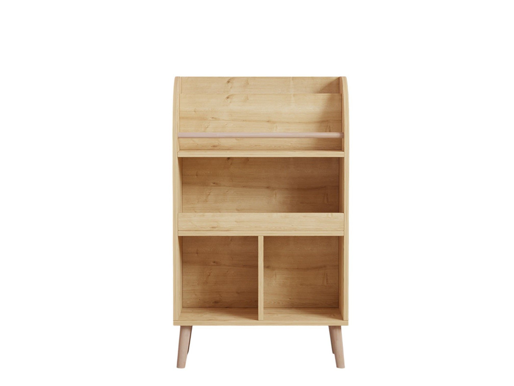 Bibliothèque en bois "Minola" - 60 x 30 x 102 cm - Beige