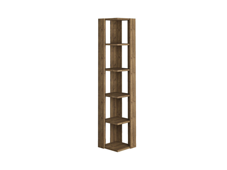 Bibliothèque en bois "Nati" - 32 x 32 x 161 cm - Marron