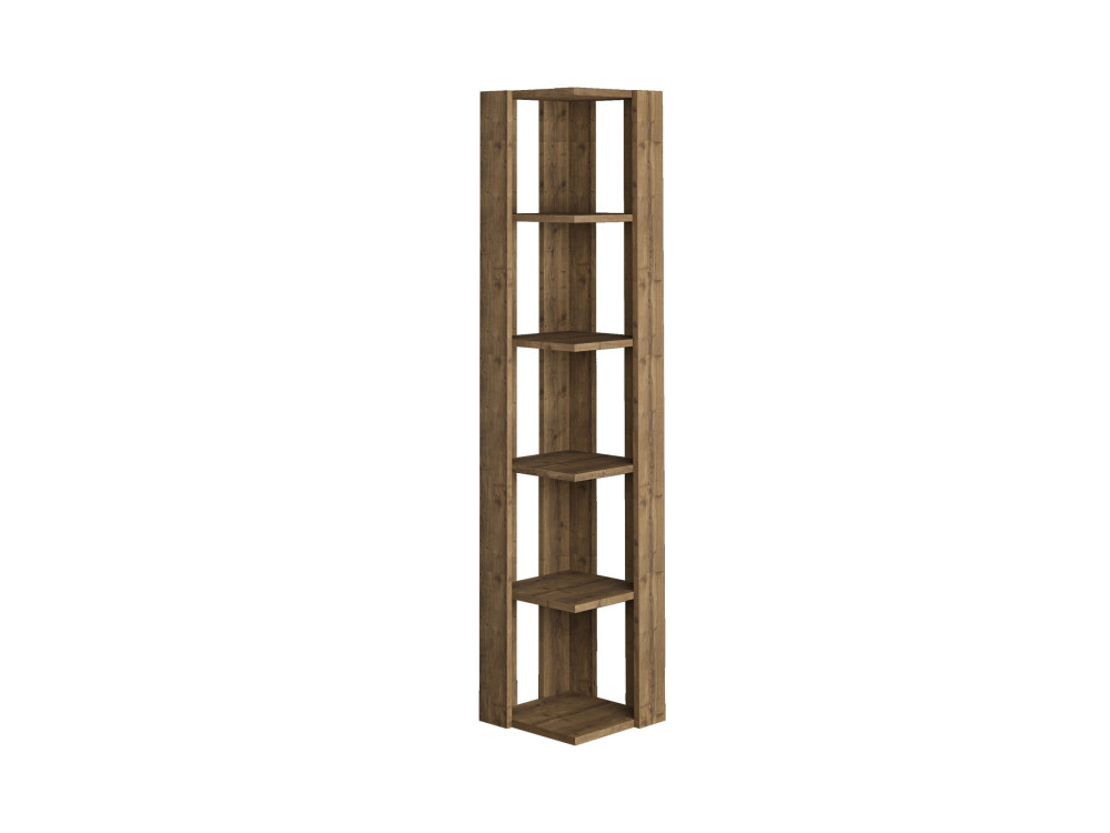 Bibliothèque en bois "Nati" - 32 x 32 x 161 cm - Marron