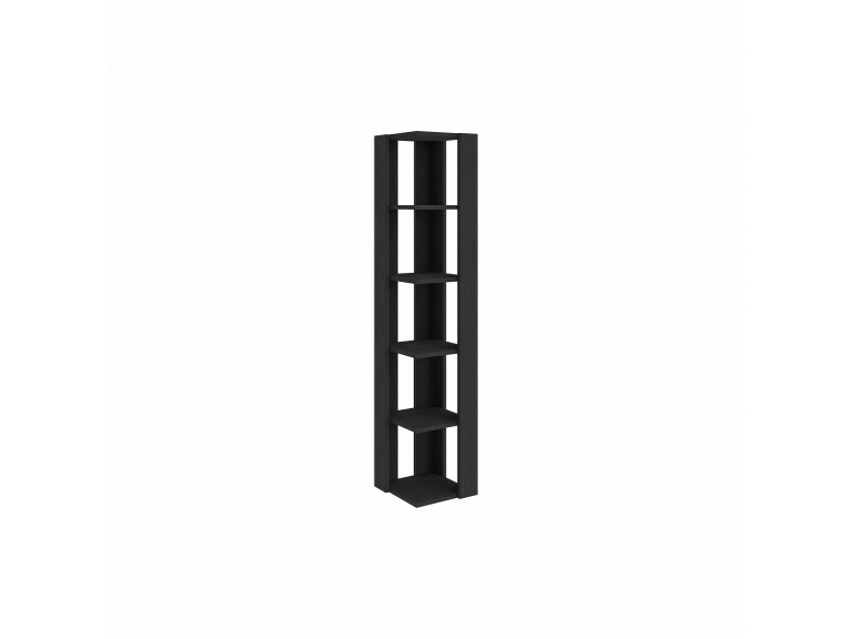Bibliothèque en bois "Nati" - 32 x 32 x 161 cm - Noir