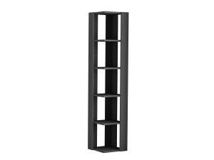 Bibliothèque en bois "Nati" - 32 x 32 x 161 cm - Gris anthracite