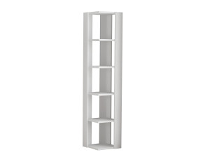 Bibliothèque en bois "Nati" - 32 x 32 x 161 cm - Blanc
