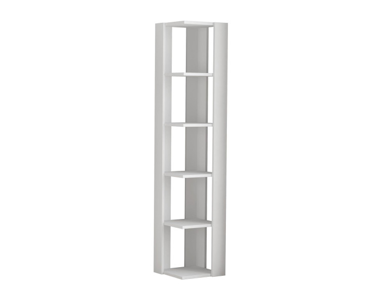 Bibliothèque en bois "Nati" - 32 x 32 x 161 cm - Blanc