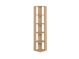Bibliothèque en bois "Nati" - 32 x 32 x 161 cm - Beige