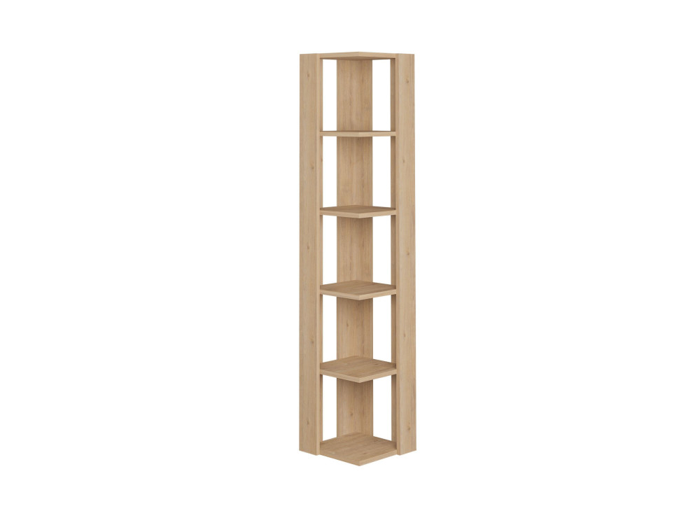 Bibliothèque en bois "Nati" - 32 x 32 x 161 cm - Beige
