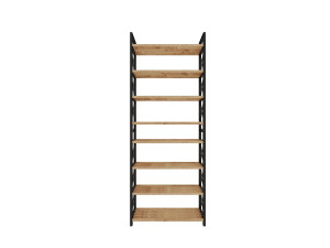 Bibliothèque en bois "Plastic" - 46 x 18 x 128 cm - Noir