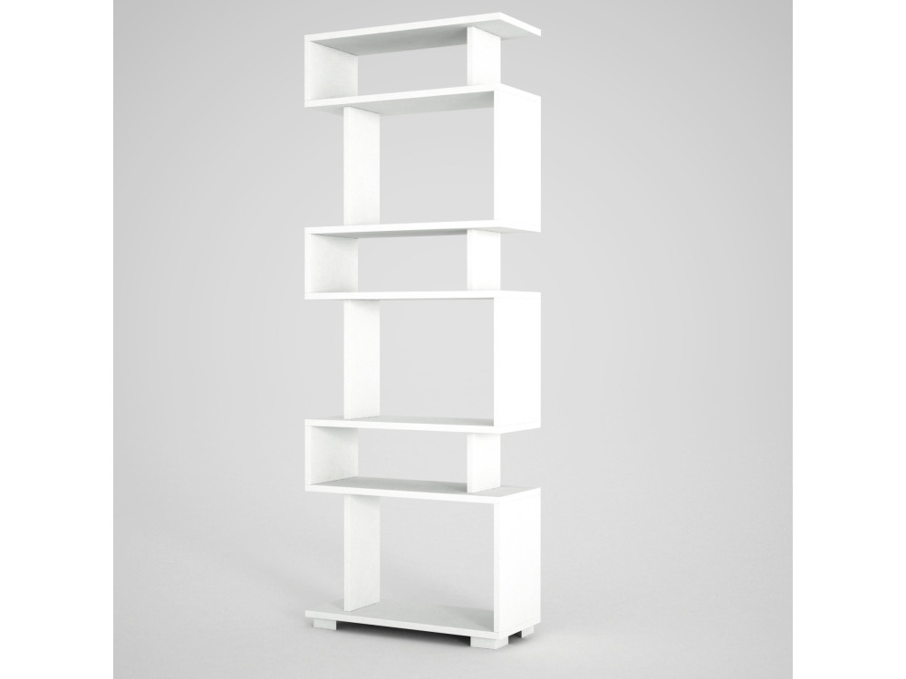 Bibliothèque en bois "Blok" - 60 x 19 x 165 cm - Marron