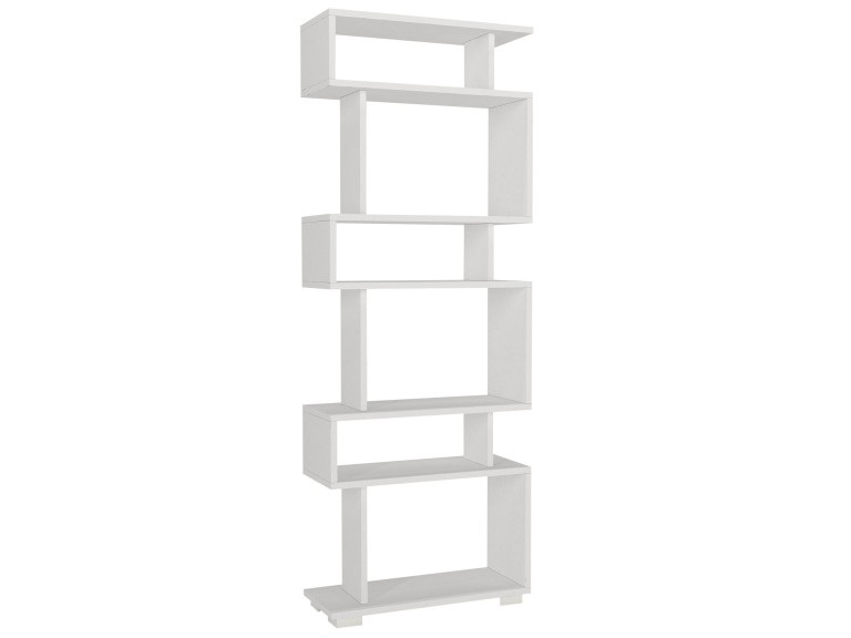 Bibliothèque en bois "Blok" - 60 x 19 x 165 cm - Blanc