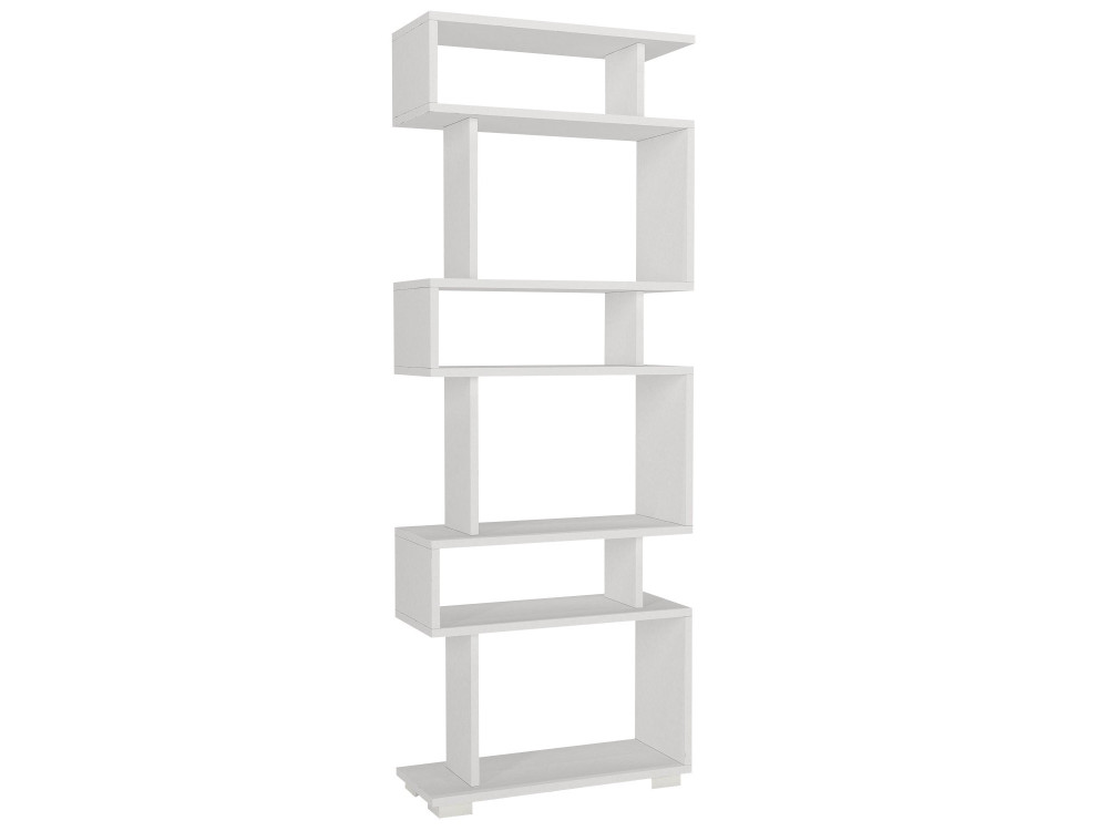 Bibliothèque en bois "Blok" - 60 x 19 x 165 cm - Blanc