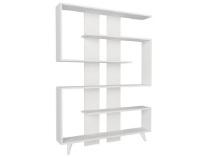 Bibliothèque en bois "Rain" - 120 x 20 x 162 cm - Blanc