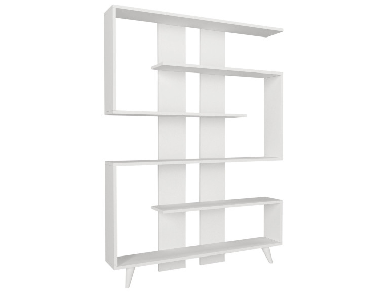 Bibliothèque en bois "Rain" - 120 x 20 x 162 cm - Blanc