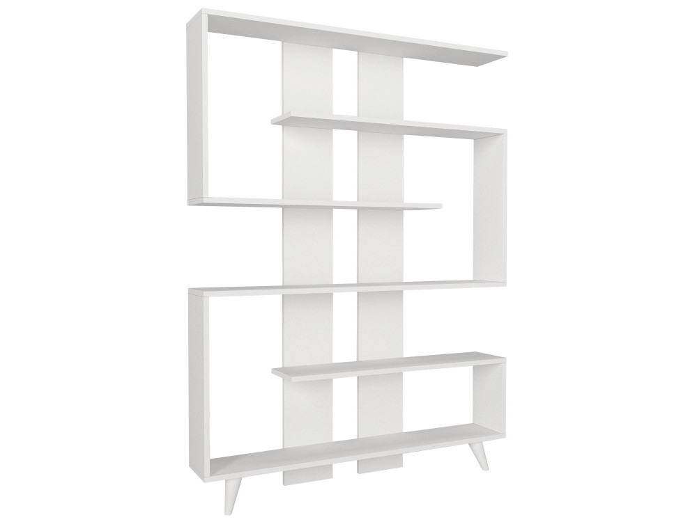 Bibliothèque en bois "Rain" - 120 x 20 x 162 cm - Blanc