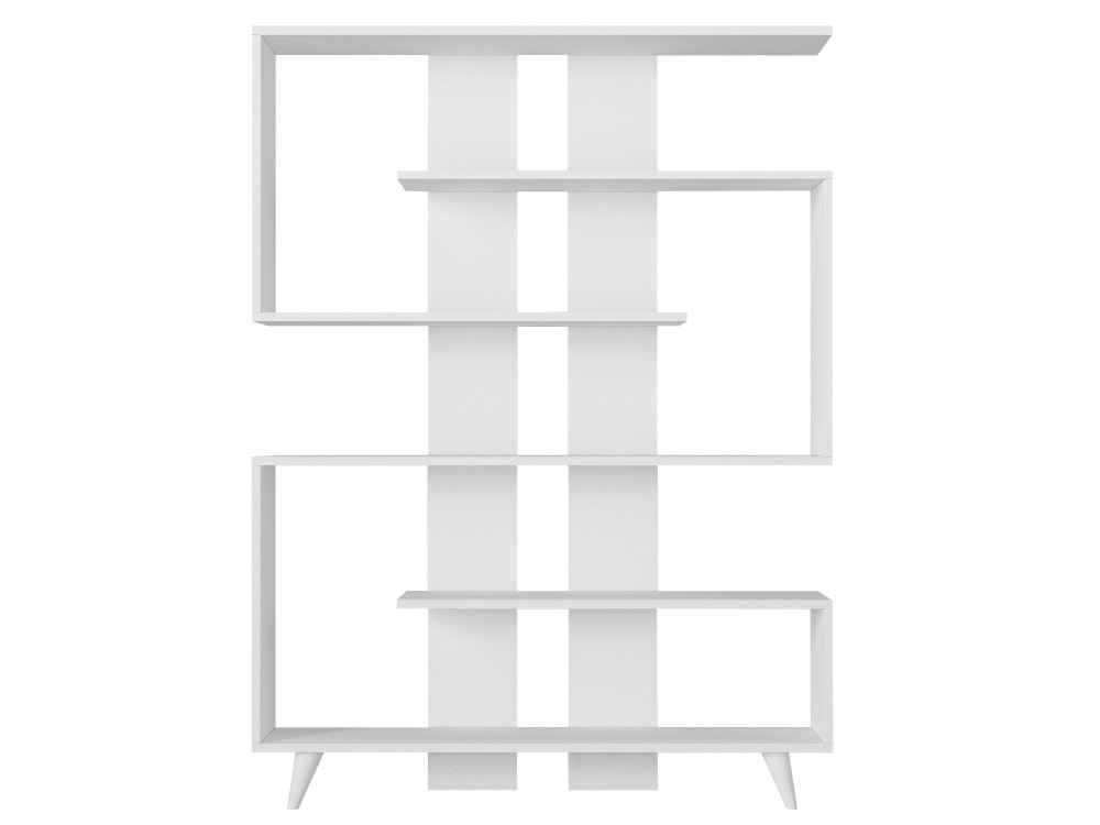 Bibliothèque en bois "Rain" - 120 x 20 x 162 cm - Blanc