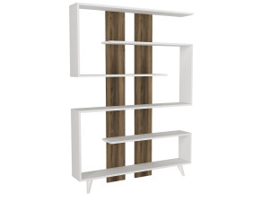 Bibliothèque en bois "Rain" - 120 x 20 x 162 cm - Marron