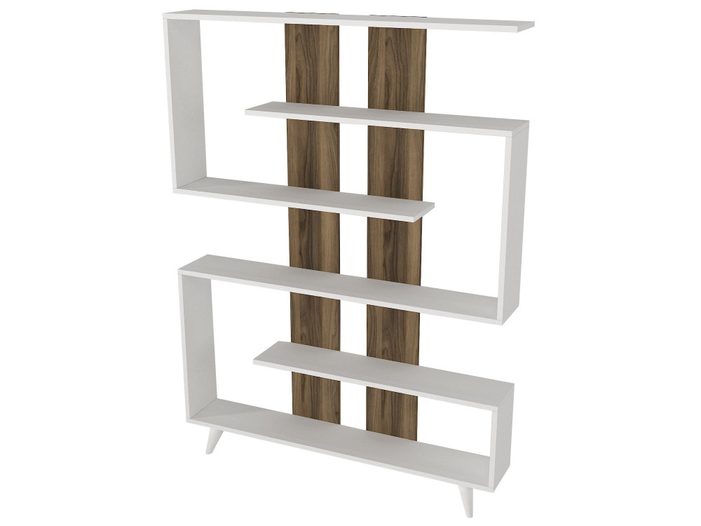 Bibliothèque en bois "Rain" - 120 x 20 x 162 cm - Marron