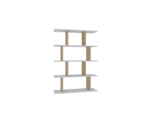 Bibliothèque en bois "Harmon" - 90 x 25 x 127 cm - Blanc