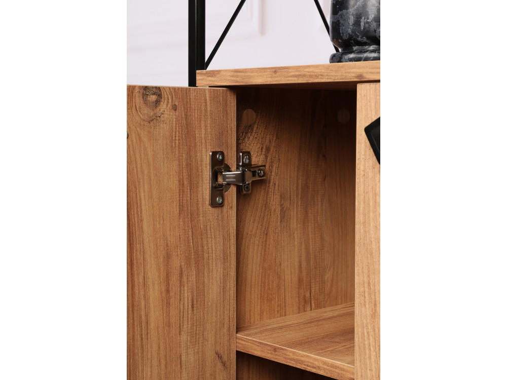 Bibliothèque en bois "Tervel" - 49 x 30 x 180 cm - Marron