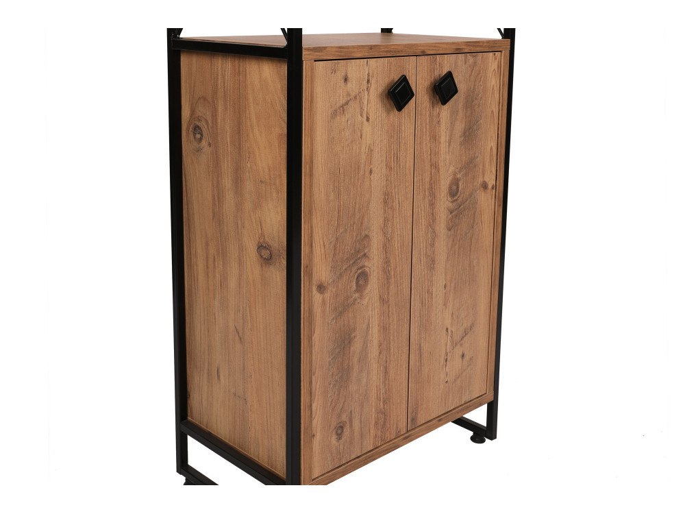 Bibliothèque en bois "Tervel" - 49 x 30 x 180 cm - Marron