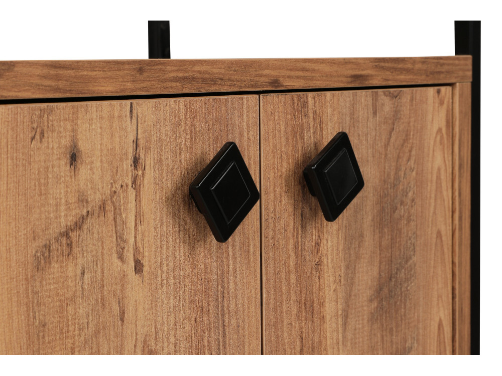 Bibliothèque en bois "Tervel" - 49 x 30 x 180 cm - Marron