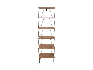 Bibliothèque en bois "Balaban" - 46 x 30 x 165 cm - Marron