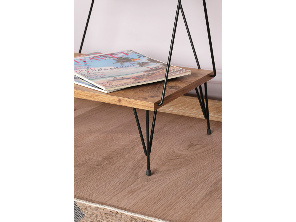 Bibliothèque en bois "Balaban" - 46 x 30 x 165 cm - Marron