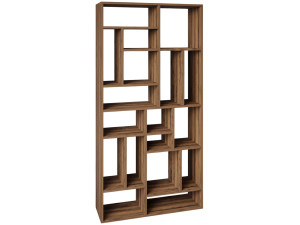 Bibliothèque en bois "Nicola" - 90 x 30 x 180 cm - Marron