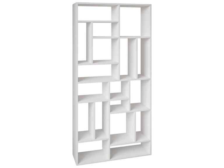 Bibliothèque en bois "Nicola" - 90 x 30 x 180 cm - Blanc