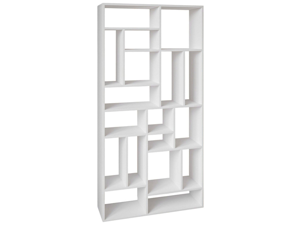 Bibliothèque en bois "Nicola" - 90 x 30 x 180 cm - Blanc