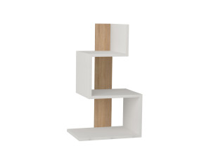 Table d'appoint en bois "Rosie" - 42 x 30 x 72 cm - Chêne blanc