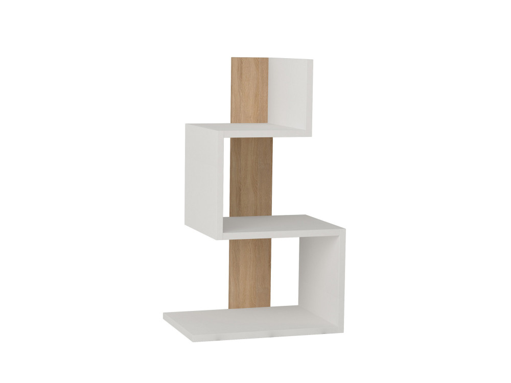 Table d'appoint en bois "Rosie" - 42 x 30 x 72 cm - Chêne blanc